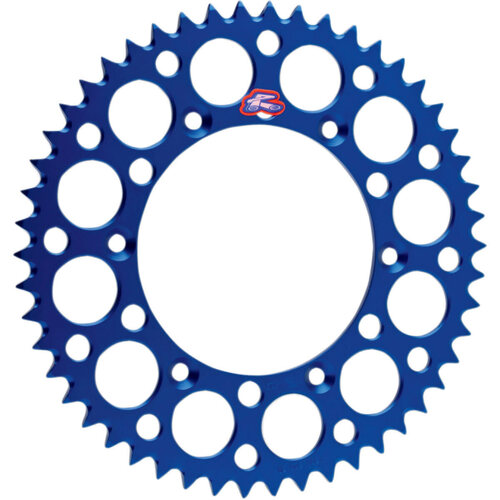 Renthal 49T Ultralight Grooved Rear Sprocket - Blue - SKU:441U42849GPBU