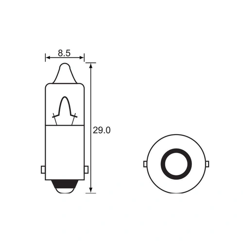 Link 12V 23W Mini Yellow Bulb