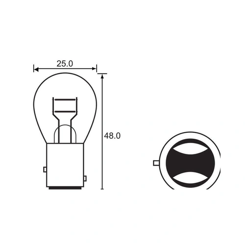 Link 12V 21/5 Stop/Tail Bulb - SKU:45-487-5B
