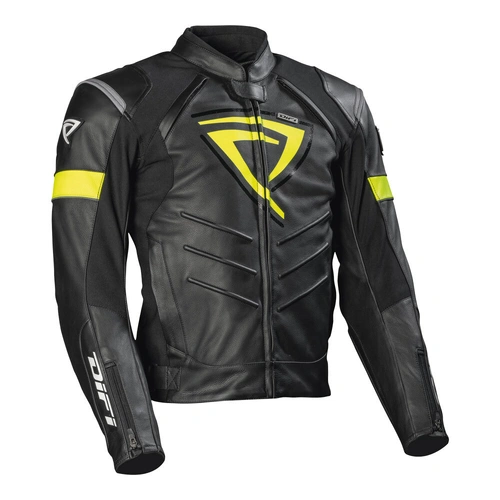 Difi Monza Jacket - Black/Yellow - M - SKU:46-1083-29
