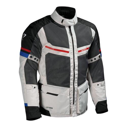 Difi Corsica Aerotex Jacket - Black/Grey/Red/Blue - S - SKU:46-1185-70