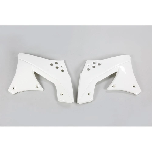 UFO Radiator Shrouds - Kawasaki KX250F 10-11 - White
