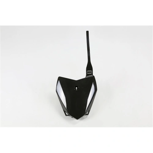 UFO Kawasaki Front No. Plate - KLX110 10-25 - Black - SKU:4718001