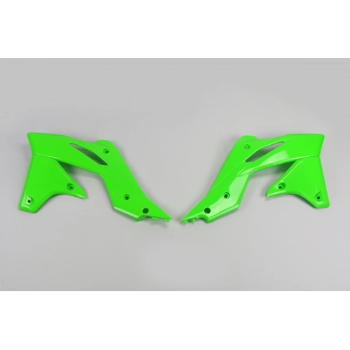 UFO Radiator Shrouds - Kawasaki - KX250F 2013-2016 - Green