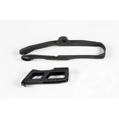 UFO Chain Guide & Swingarm Chain Slider Kit - Kawasaki KXF 250 17-20/KXF 450 16-18 - Black