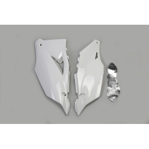 UFO Kawasaki Side Panels - KX250F 21-22/KX450F 19-22 - White