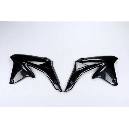 UFO Radiator Shrouds - Suzuki RMZ 450 2008 - Black - SKU:4917001