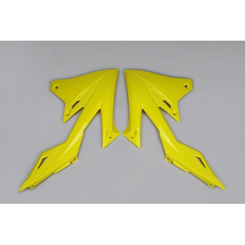 UFO Radiator Shrouds - Suzuki RMZ 250 19-20/RMZ 450 18-20 - Yellow (01-19)