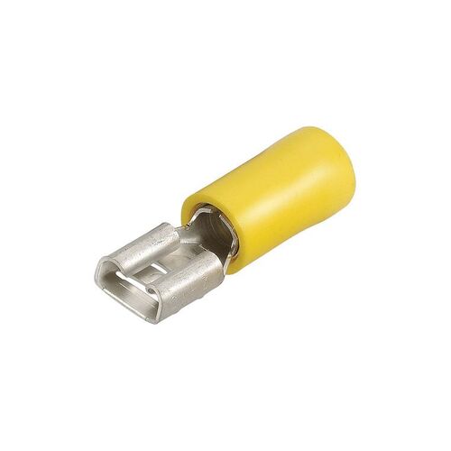 Narva 6.3 X 0.8mm Female Blade Terminal Yellow (12 Pack)