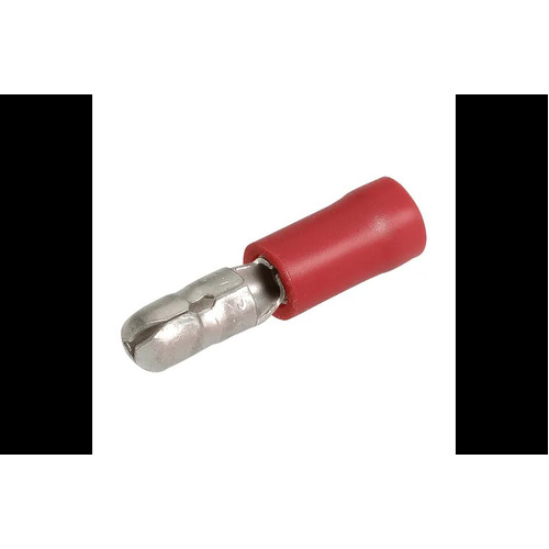 MALE BULLET RED 4MM