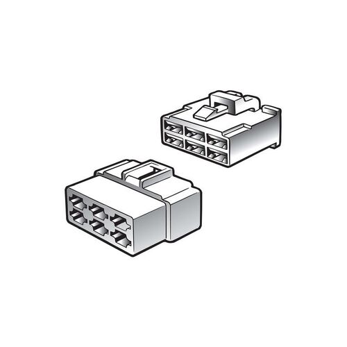 Narva 8 Way Male Quick Connector Housing (2 Pack)