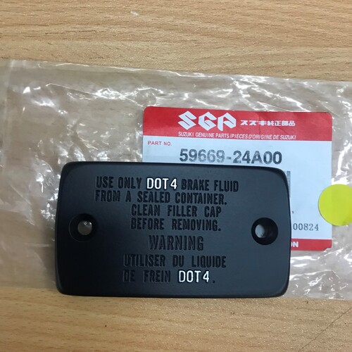 GSX-R1100 1989-90 OEM MASTER CYLINDER RESERVOIR CAP 59669-24A00 - SKU:5966924A00