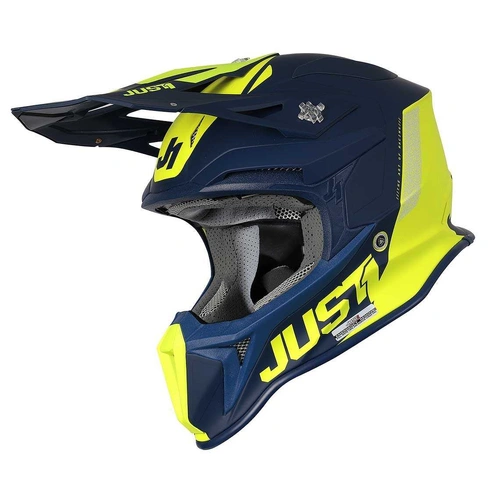 Just1 J18 MIPS Pulsar Helmet - Fluro Yellow/Blue Matte - XS - SKU:606018121200202