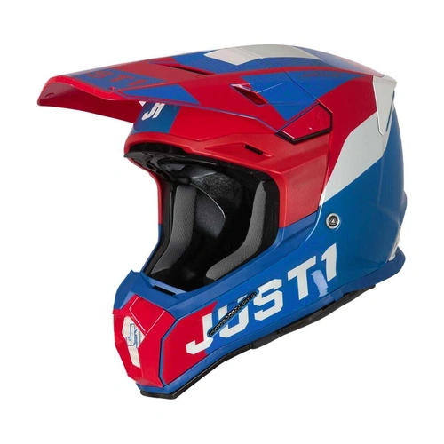 Just1 J22 Adrenaline Youth Helmet - Red/Blue/White/Carbon - YM - SKU:606022111200314