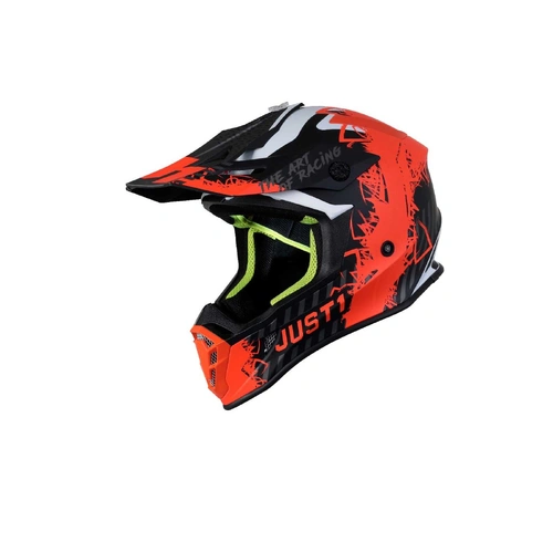 Just1 J38 Mask Helmet - Orange/Titanium/Black