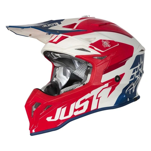 Just1 J39 Stars Helmet - Red/Blue/White - XS - SKU:606337017100502