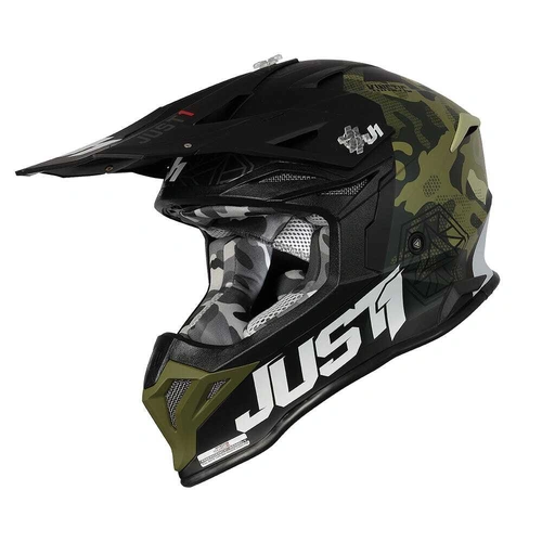 Just1 J39 Kinetic Helmet - Green/Matte Black - S - SKU:606337024600303
