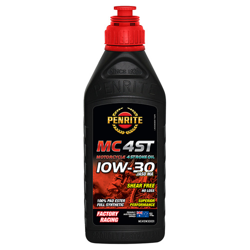 Penrite MC-4ST 10W-30 100% PAO Ester Full Synthetic Oil - 1 Litre - SKU:6107741