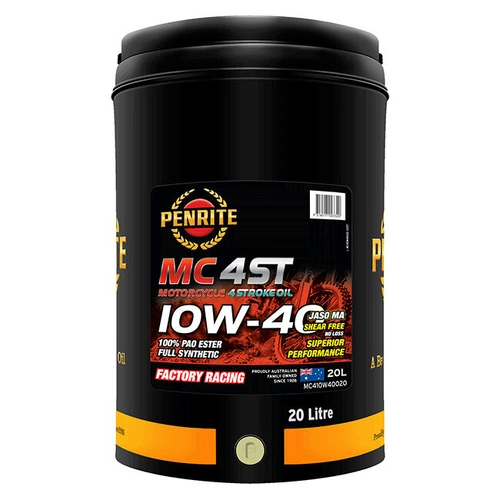 Penrite MC-4ST 10W-40 100% PAO Ester Full Synthetic Oil - 20 Litres