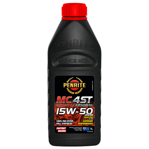 Penrite MC-4ST 15W-50 100% PAO Ester Full Synthetic Oil - 1 Litre - SKU:6107750