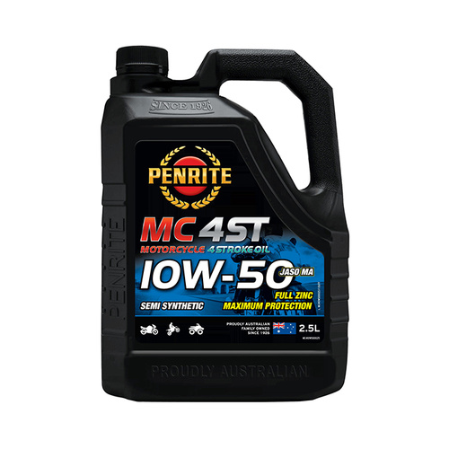 Penrite MC-4ST 10W-50 Semi Synthetic Oil - 2.5 Litre - SKU:6107763