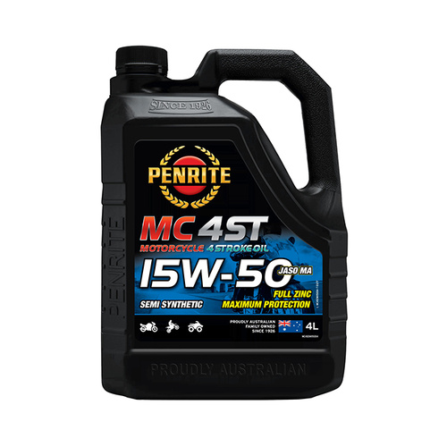 Penrite MC-4ST 15W-50 Semi Synthetic Oil - 4 Litres - SKU:6107767