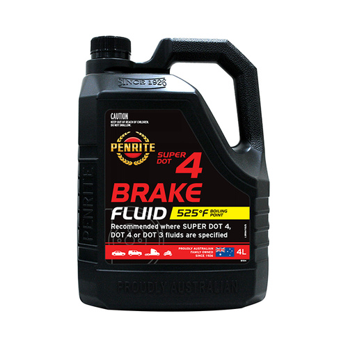 Penrite Super DOT 4 Brake Fluid - 4 Litres - SKU:6107811