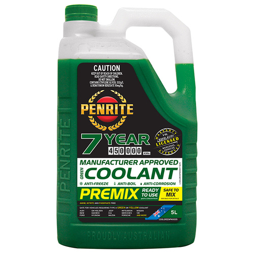Penrite Green OEM Coolant Premix - 5 Litres - SKU:6107865