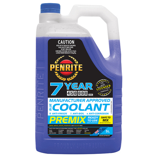 Penrite Blue OEM Coolant Premix - 5 Litres - SKU:6107872