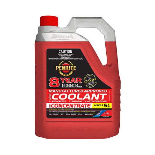 Penrite Red OEM Coolant Concentrate - 2.5 Litre - SKU:6107874