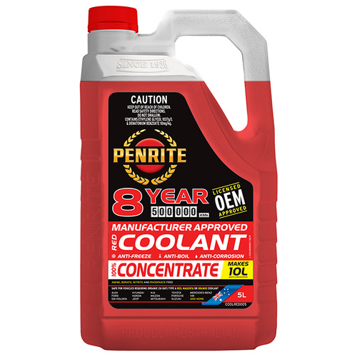 Penrite Red OEM Coolant Concentrate - 5 Litres - SKU:6107875