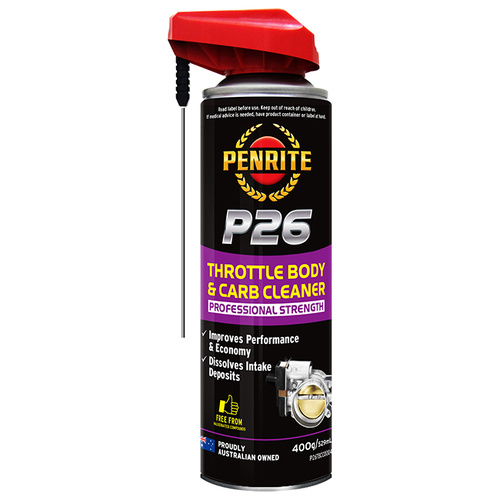 Penrite P26 Throttle Body & Carb Cleaner - 400g/529ml - SKU:6107928
