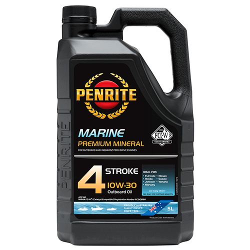Penrite Marine Outboard 4 Stroke 10W-30 Mineral Oil - 5 Litres - SKU:6107994
