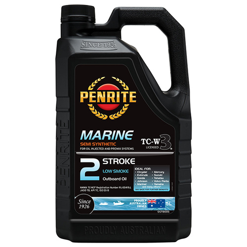 Penrite Marine Outboard 2 Stroke Semi Synthetic Oil - 5 Litres - SKU:6108001