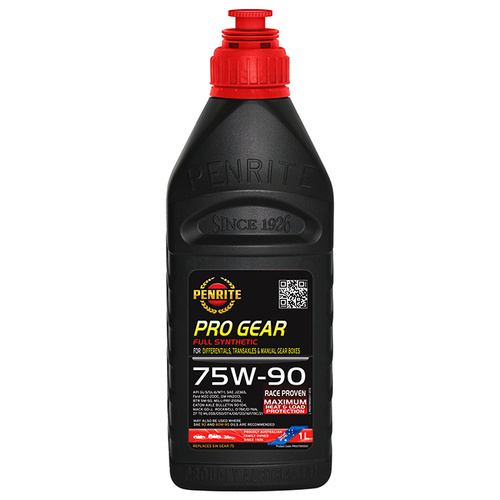 Penrite Premium 75W-90 Full Synthetic Pro Gear Oil - 1 Litre - SKU:6108076