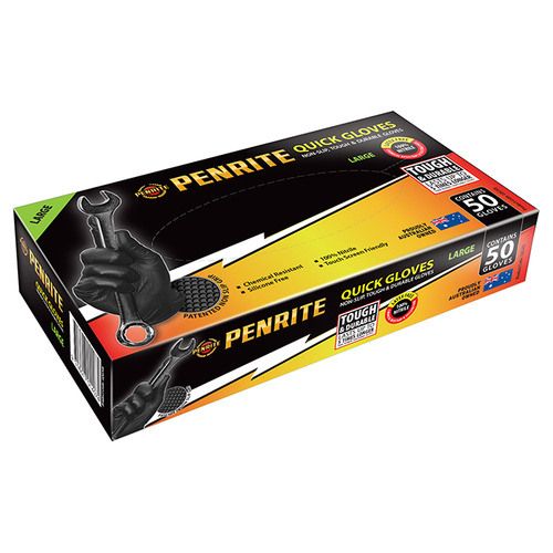 Penrite Quick Glove 50 Pack - L - SKU:6108200
