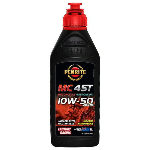 Penrite MC-4ST 10W-50 100% PAO Ester Full Synthetic - 1 Litre