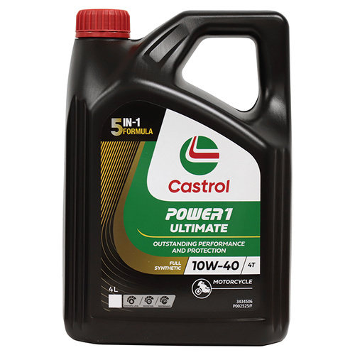 Castrol Power 1 Ultimate 10W-40 4 Stroke Oil - 4 Litres