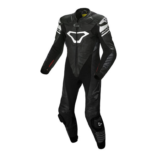 Macna Tracktix 1 Pce Suit - Black/White - M - SKU:64-1124-86
