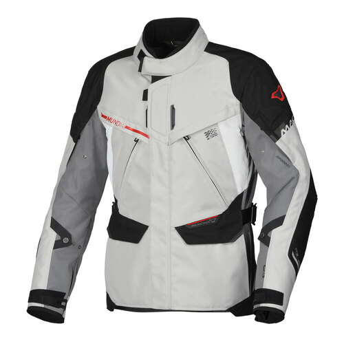 Macna Mundial Jacket - Black/Grey/Red - S - SKU:64-1319-80