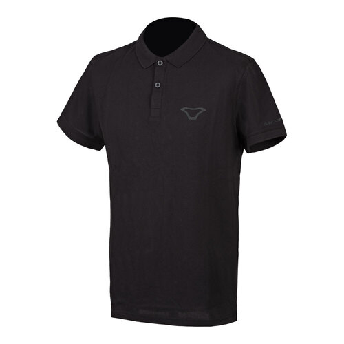 Macna Polo T-Shirt - Black/Silver