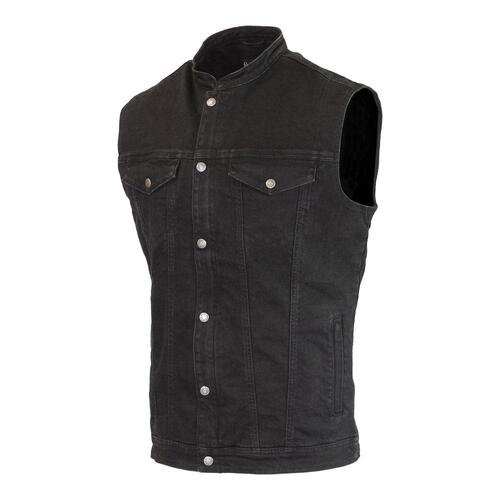 Merlin Club D3O Ghost Denim Vest - Black - S - SKU:65-058-02