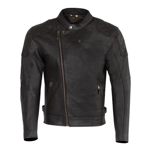Merlin Chester D3O Leather Motorcycle Jacket - Black - S - SKU:65-060-02
