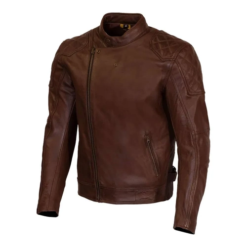 Merlin Chester D3O Leather Motorcycle Jacket - Brown - M - SKU:65-060-13