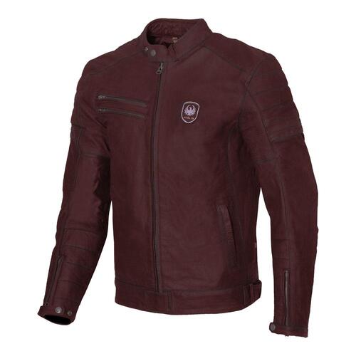 Merlin Alton II D3O Leather Jacket - Oxblood - S - SKU:65-063-22