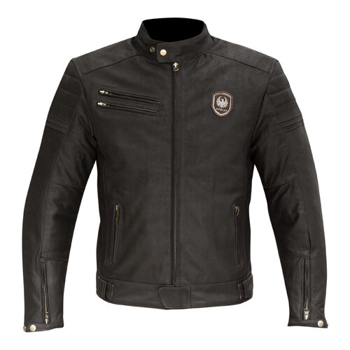 Merlin Alton Leather Jacket - Brown - S - SKU:65-140-02