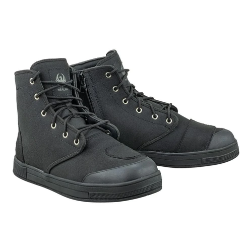 Merlin D30 Knots Canvas Riding Shoes - Black - 7 - SKU:65-499-02