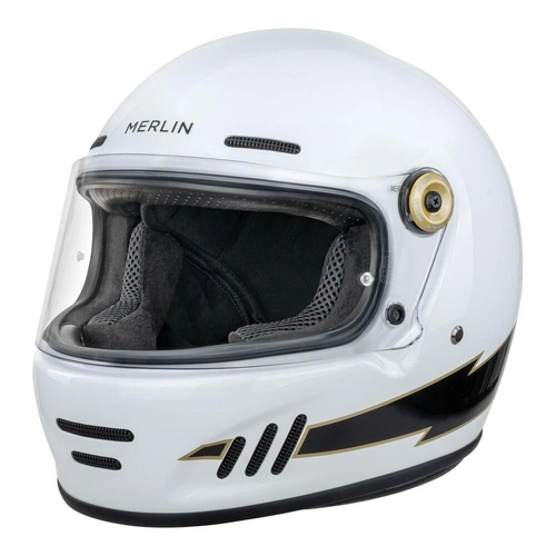 Merlin Revival Flash Full Face Helmet - Optic White