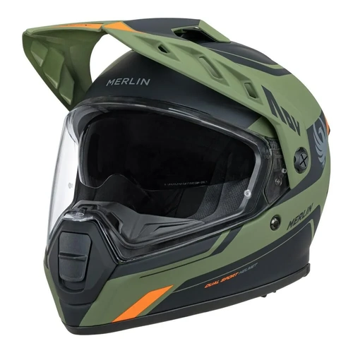 Merlin Torres Block Adventure Helmet - Matte Green - S - SKU:65-930-22