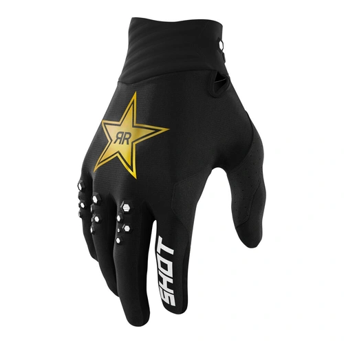 Shot Contact Limited Edition Rockstar Glove - Black - S - SKU:66-2103-48